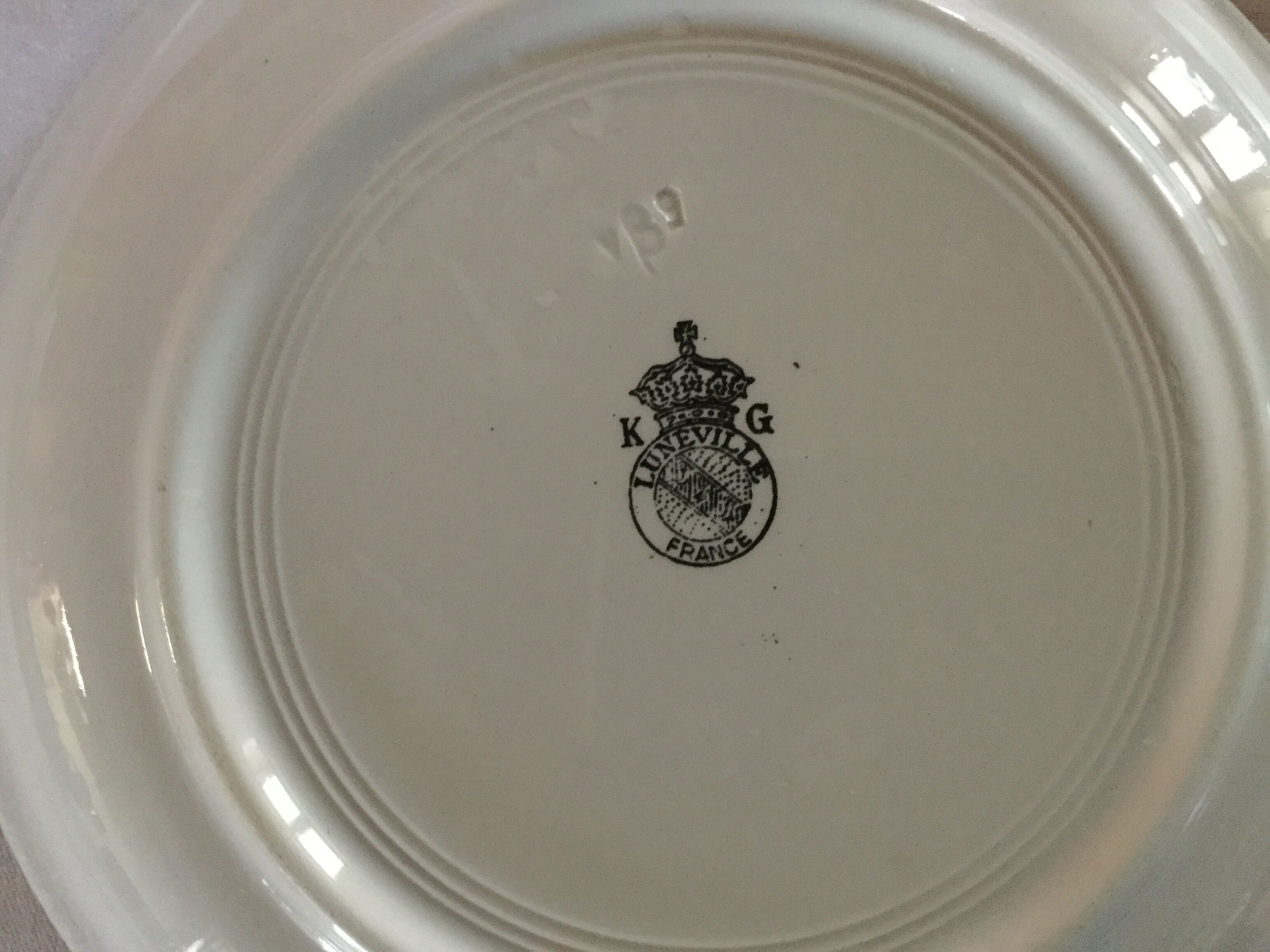 Assiette creuse KG Luneville