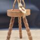 Tripod stool feet balls thick sitting