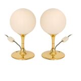 Brass table lamp by Max Bill for Temde Switzerland 1960s