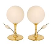 Brass table lamp by Max Bill for Temde Switzerland 1960s