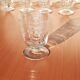Set of 12 engraved Bohemian Crystal Glasses