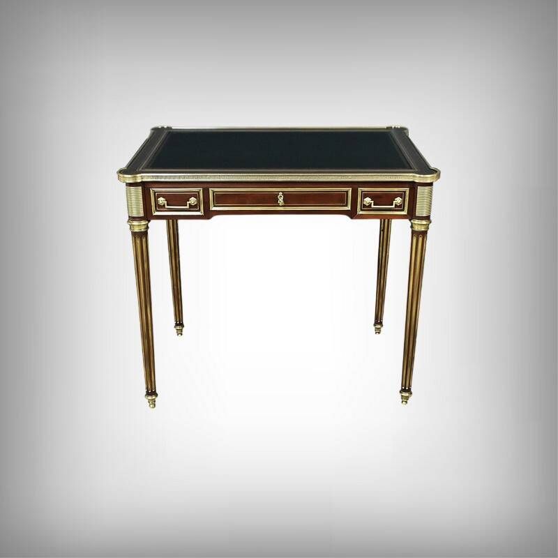 Small Louis XVI style mahogany desk, Napoleon III period – Mid-19th century