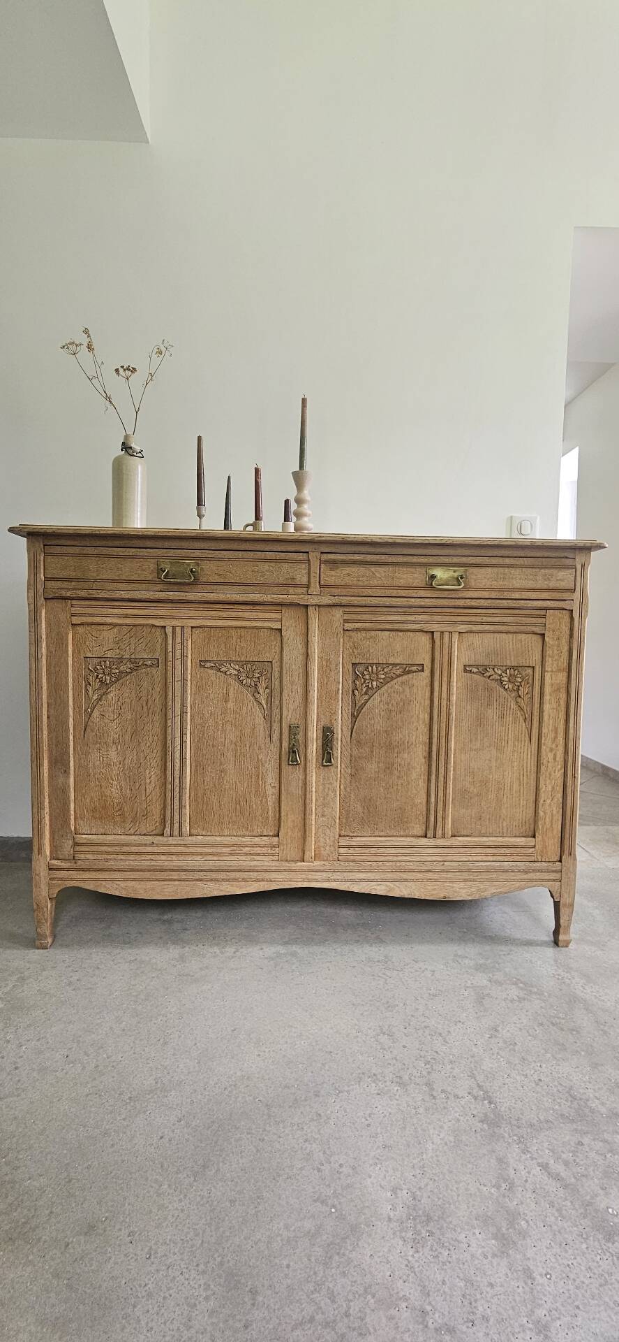 old school buffet Parisian furniture oak Art Deco