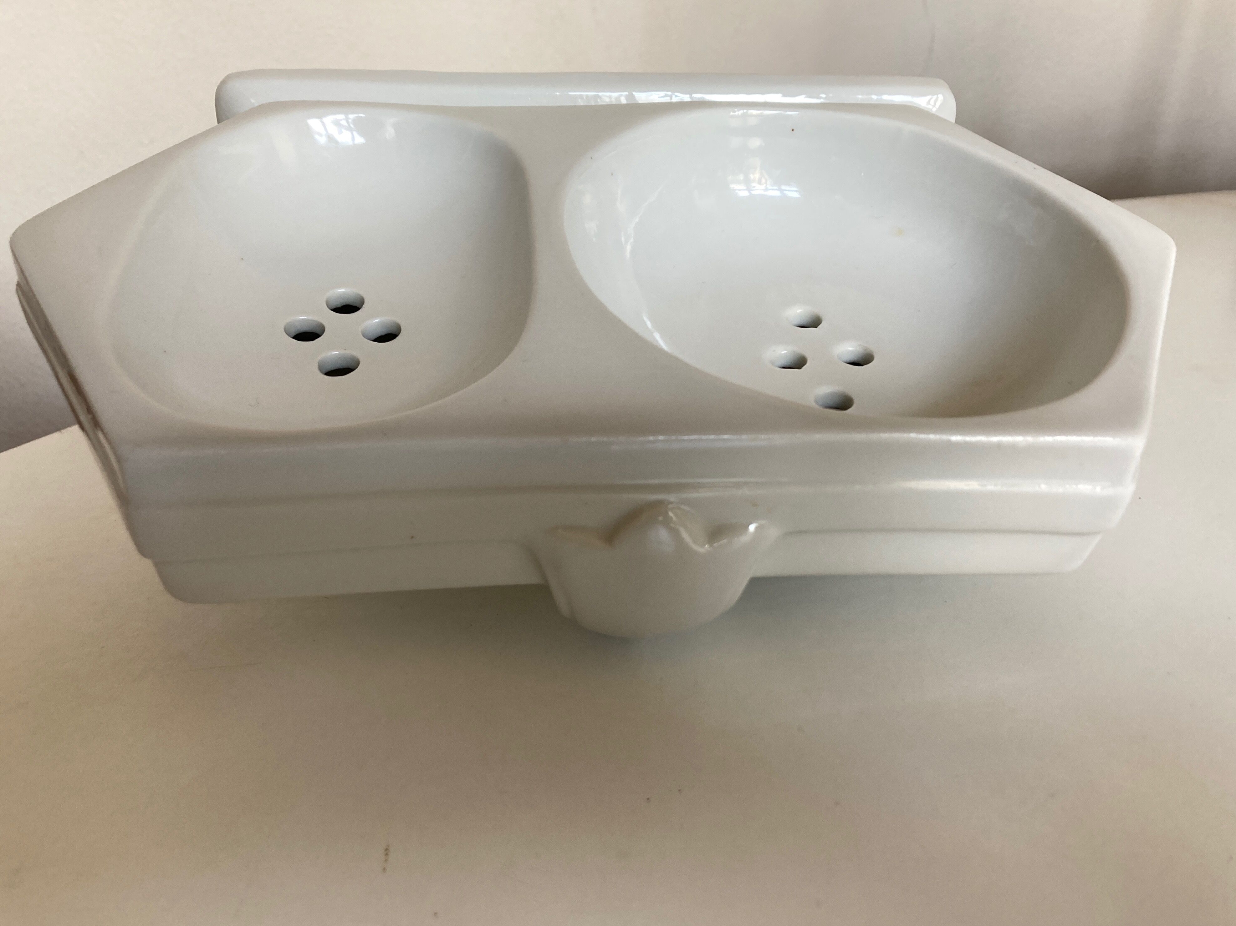 Bathroom shelf soap holder wall 19th