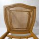 vintage wooden bistro chair with caning