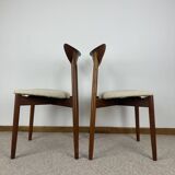 Set of 6 Teak chairs by Harry Østergaard Model 58