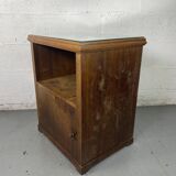 Table de chevet ou  d’appoint avec plateau miroir