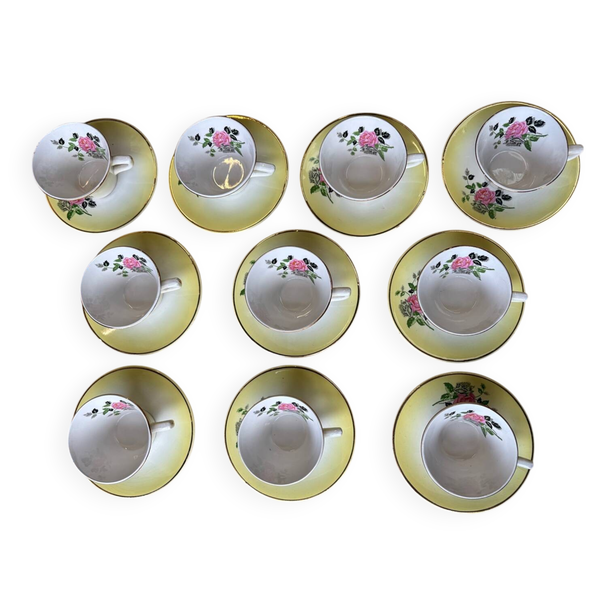 Vintage coffee service Sarreguemines "Bernard"