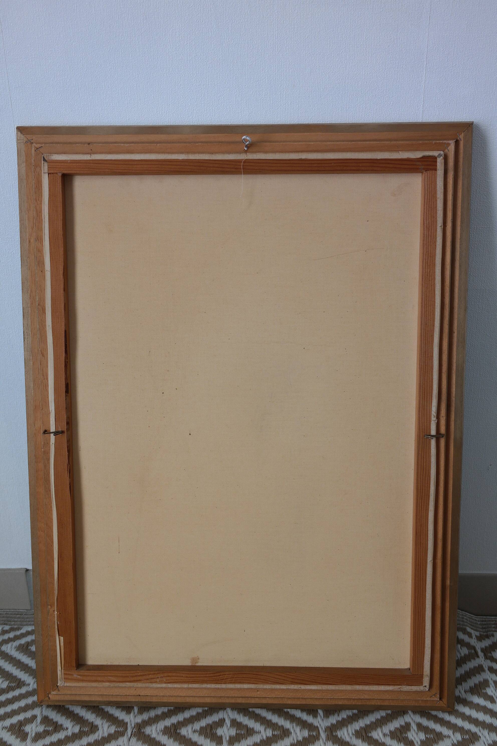 Painting old gilded frame campaign scene