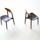 Harry Ostergaard pair of dining chairs rosewood Randers Denmark 1960
