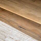 Two-sided central island counter in pine 220cm