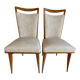 Pair of vintage chairs from the 50s/60s in mid-century Scandinavian style.