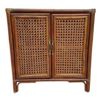 Rattan sideboard 1980