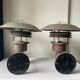 Pair of classic danish vintage  outdoor wall lamps in copper