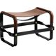 Wanderlust footrest pair, tobacco colour with black steel.