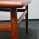 Table basse vintage en teck attribuée à Grete Jalk pour Glostrup