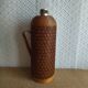 Vintage 70s rattan bamboo thermos carafe