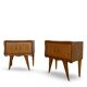 Paire de tables de chevet italiennes, milieu XXème