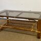 Bamboo and rattan coffee table