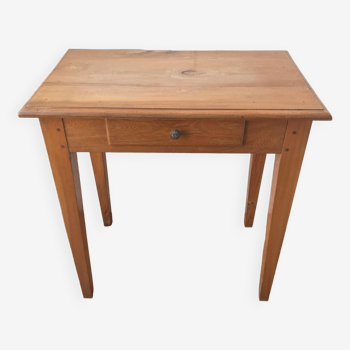 Solid oak table 1 drawer