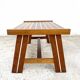 Modernist laminated wood coffee table, 1970.
