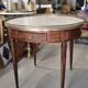 Louis XVI style bouillotte table in mahogany, early 20th century.