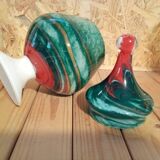 Opaline glass candy box made in Italy
