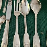 Silver metal cutlery