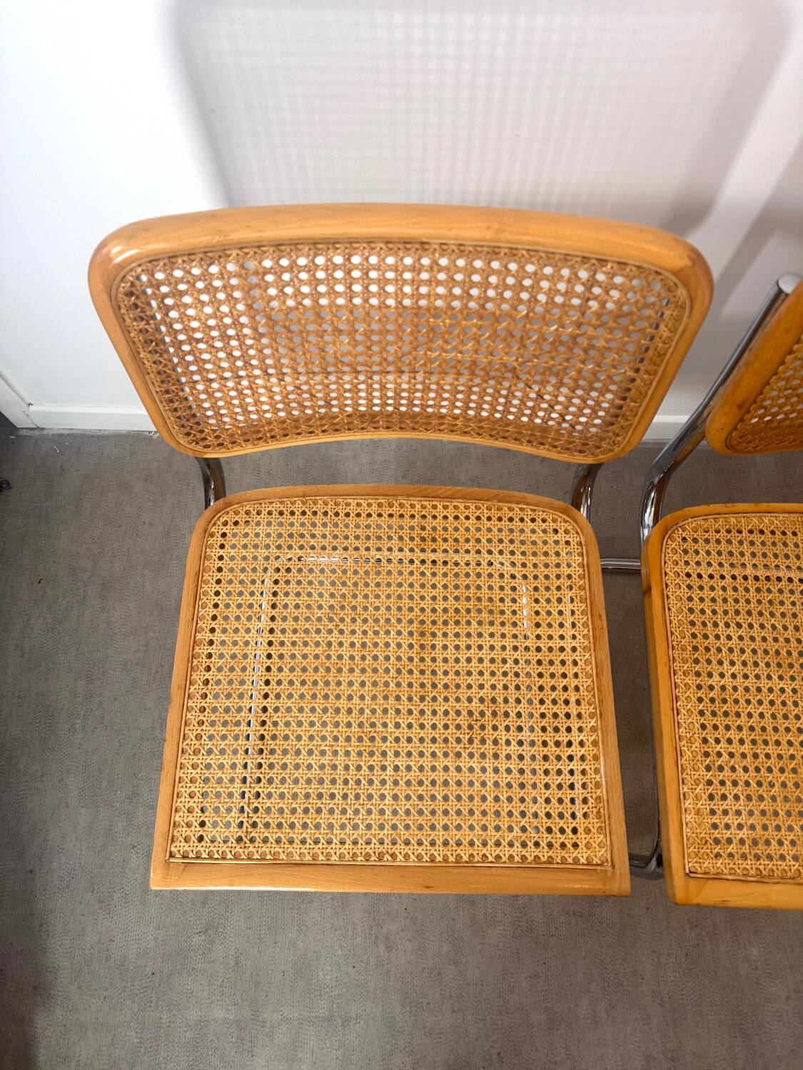 Paire de chaise Cesca Marcel Breuer b32 made in Italy