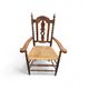 8 (2 x armrest) x ornate wood / bobbin / wicker dining chair / studded chairs