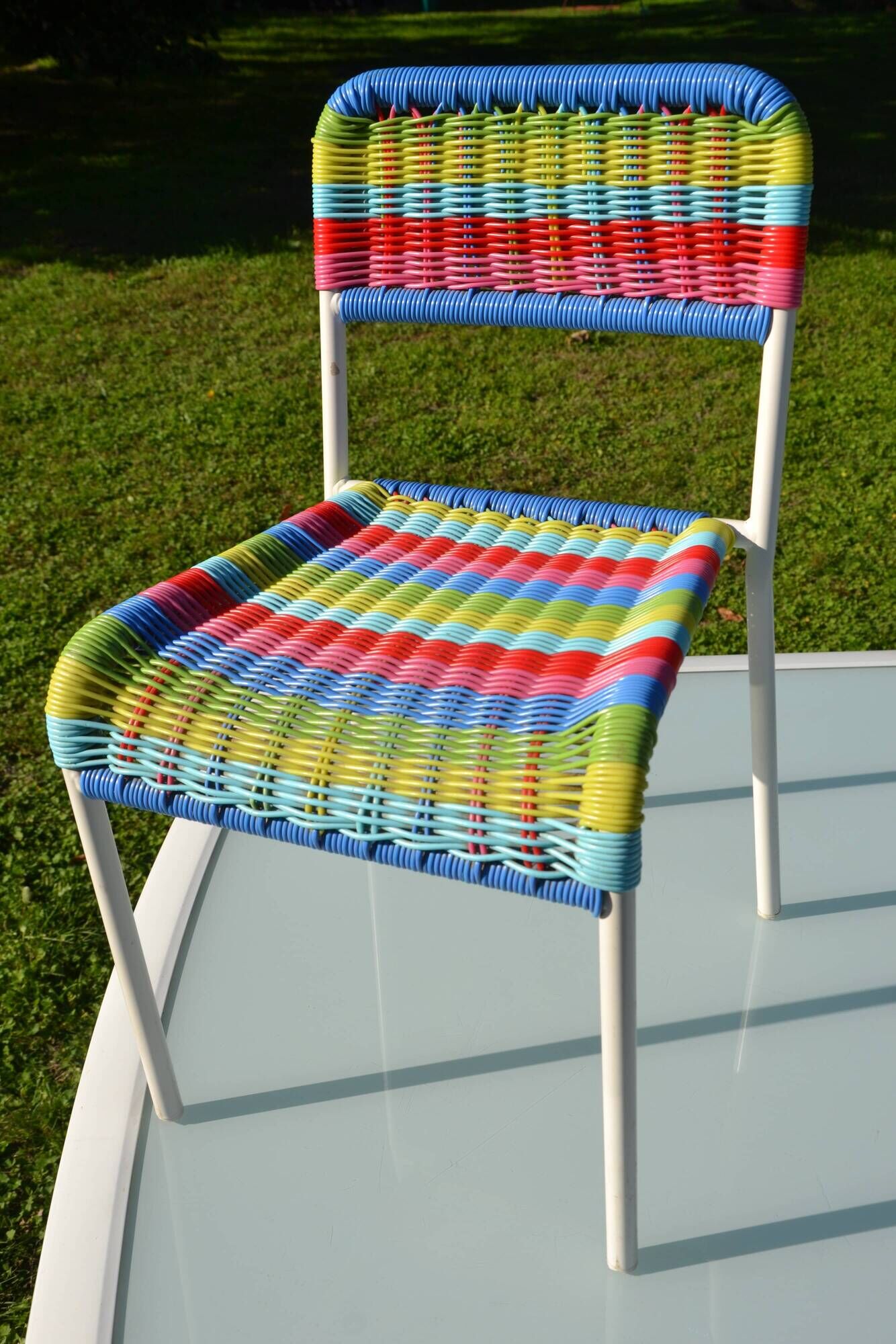 "Fargglad" child scoubidou chair Ikea 1999