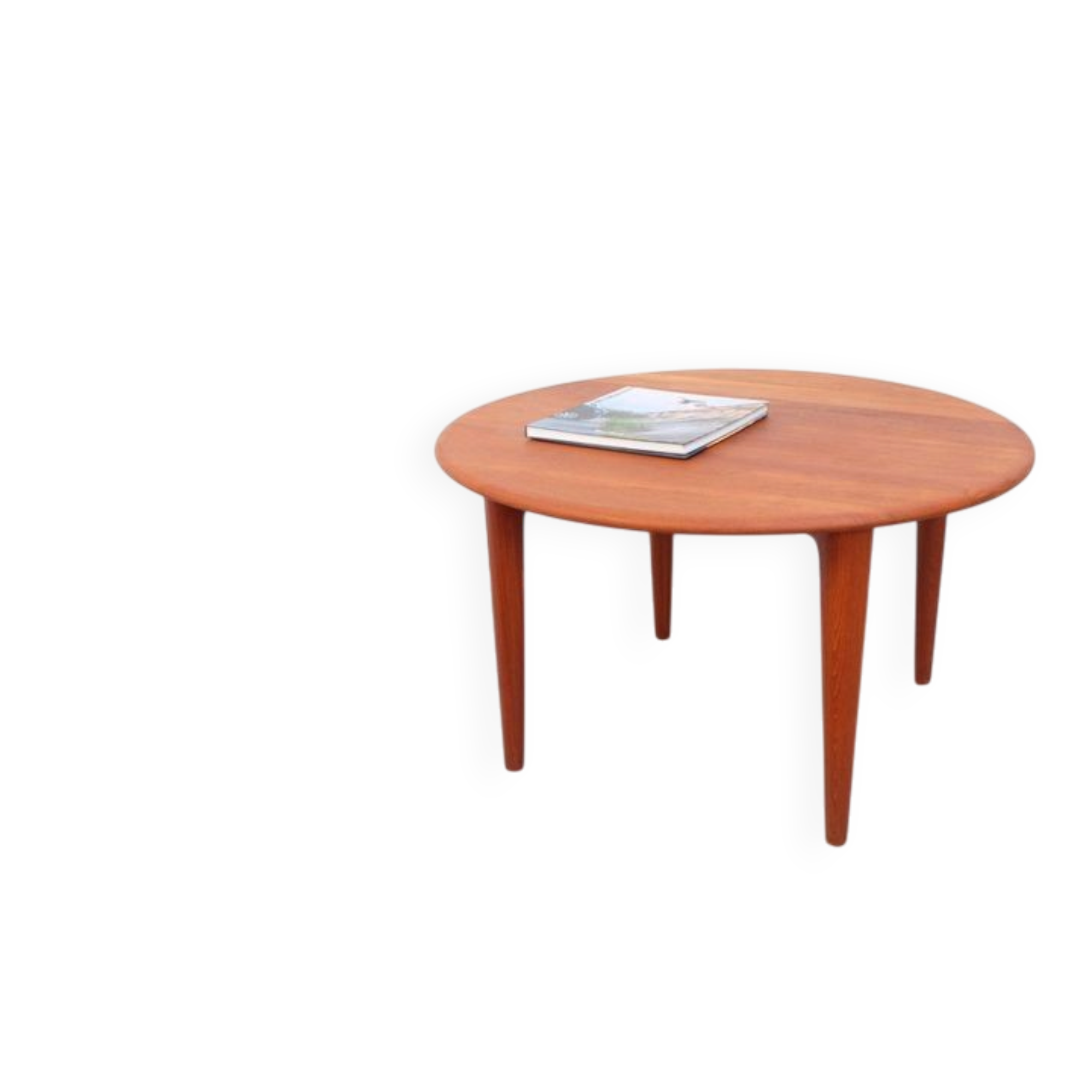 Table basse Wikkelso, teck, années 1960/70, Danemark