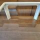 Coffee table in white lacquered wood with glass top, 1960s