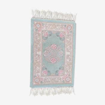 Chinese handmade wool rug - 91x61cm