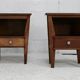 Pair of bedside tables by René Gabriel, Lieuvin. France, 1945