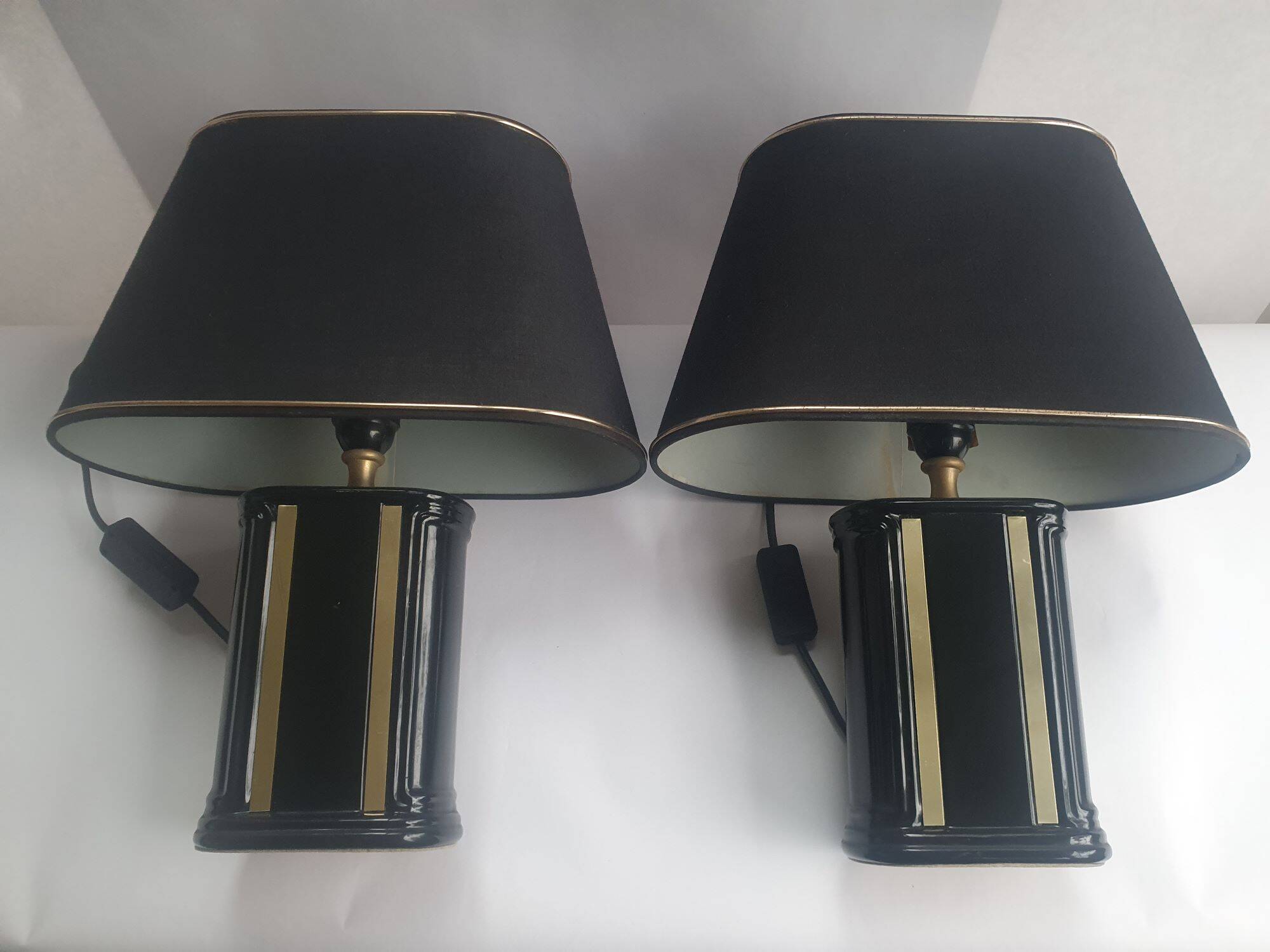 Paire de lampes de table à posé art-déco Robert de Schuytener