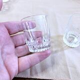 8 petits verres à liqueur en verre trempé france arcoroc
