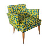 Fauteuil cocktail cubique des années 50