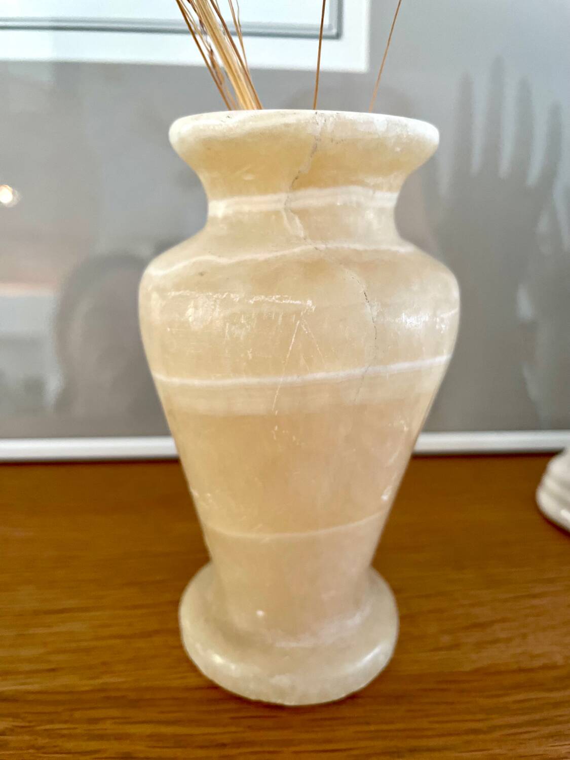 Vintage alabaster vase
