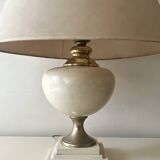 Dolphin lamp model "Oricourt" in ceramic and brass, France 1970.