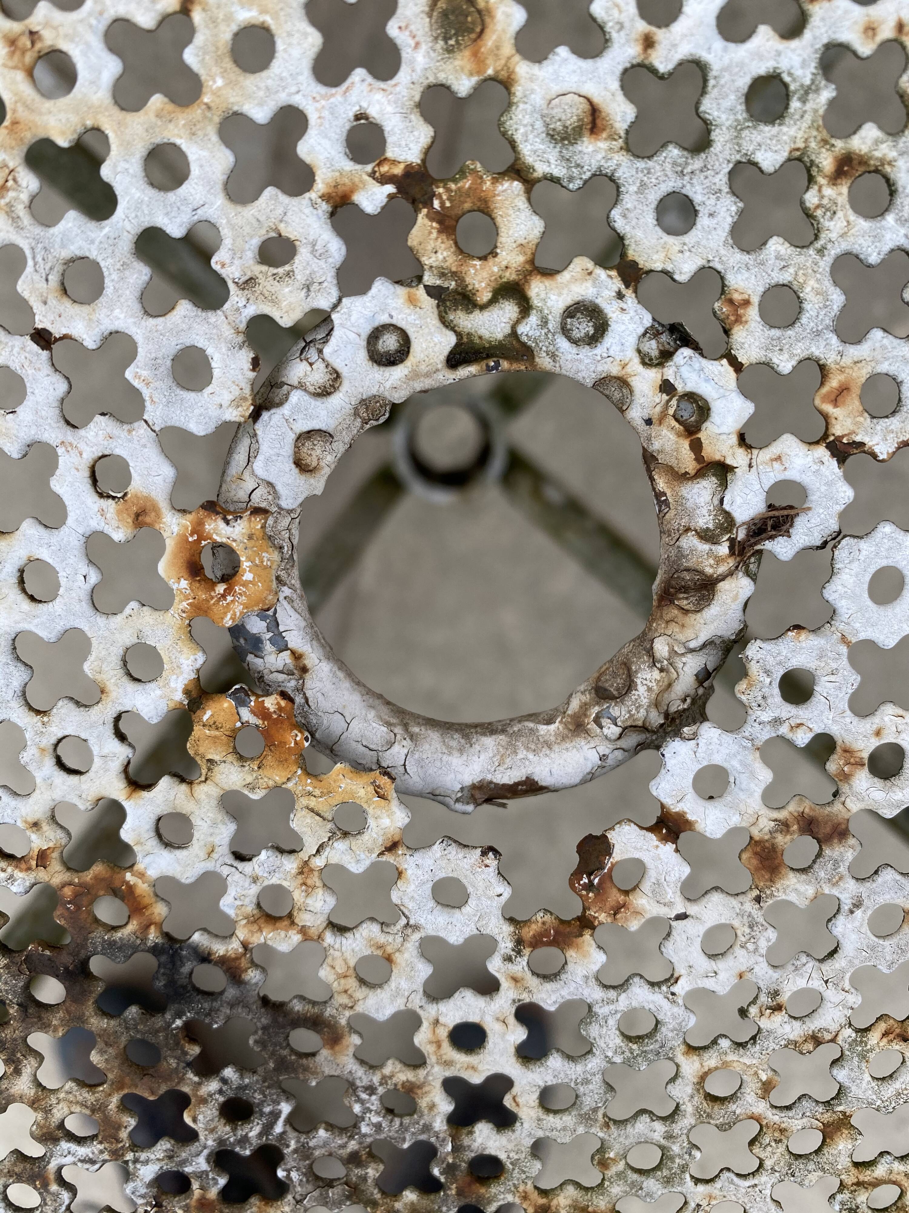 Wrought iron garden table 1960