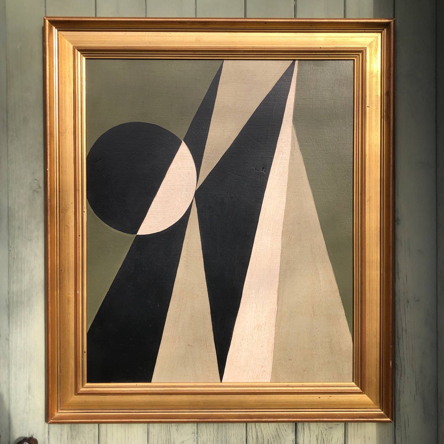 Large painting on panel