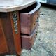 Commode marquetry old style louis xvi vintage marble top xxeme
