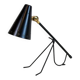 Black tripod table lamp by Falkenbergs Belysning, Sweden 1950s