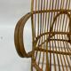 Fauteuil en rotin vintage par Dirk van Sliedregt Rohe Noordwolde 1960 des Pays-Bas