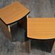 Paire de tables de chevet formica années 80