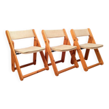 Set of three Kon-Tiki chairs designed by Gillis Lundgren, Ikea, Sweden, 197