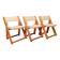 Set of three Kon-Tiki chairs designed by Gillis Lundgren, Ikea, Sweden, 197