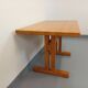 Charlotte Perriand Les Arcs vintage rectangular pine dining table from the 60s 70s