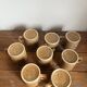 8 stoneware mugs